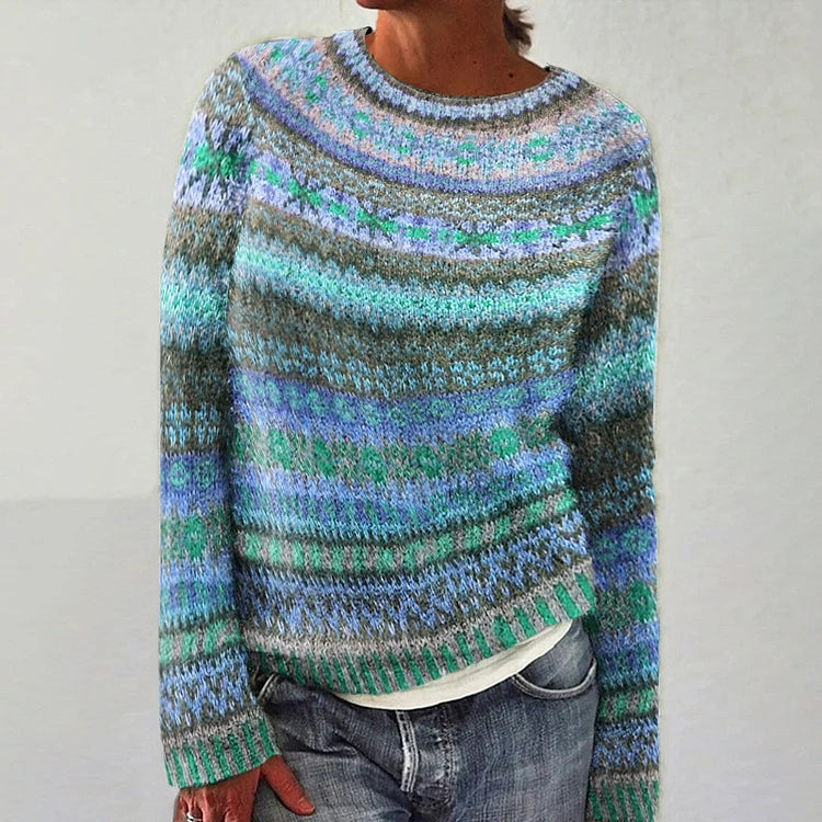 Einzigartig gestalteter isländischer Damenpullover mit stilvollem Design und komfortabler Passform - 4 - Atelier-Zofia