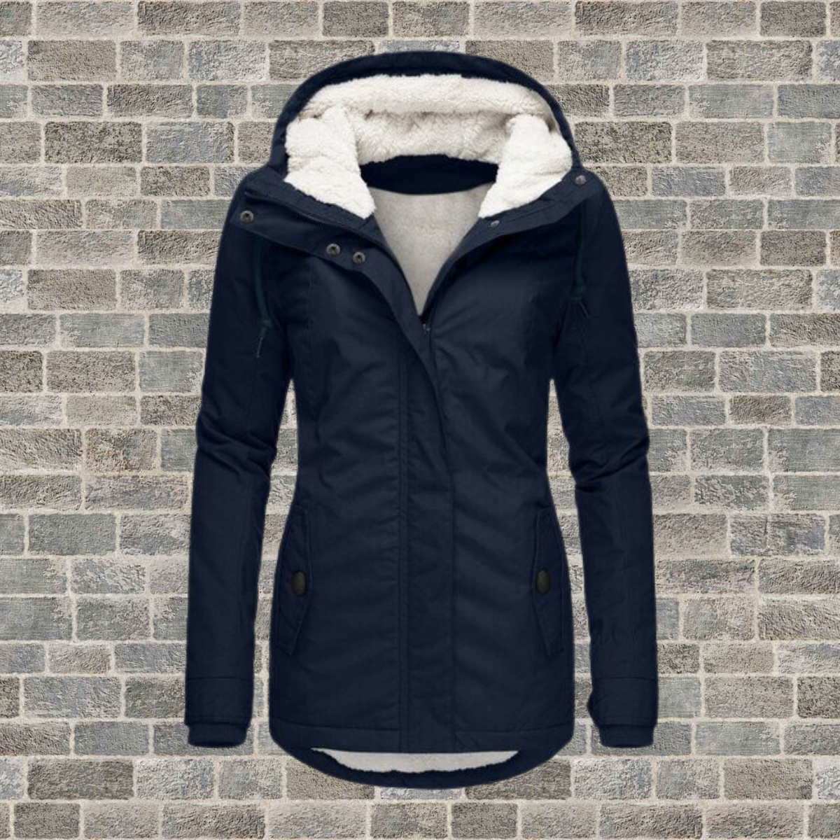 Kuschelige Damen-Winterjacke mit praktischer Kapuze - J&B - 1 - Atelier-Zofia
