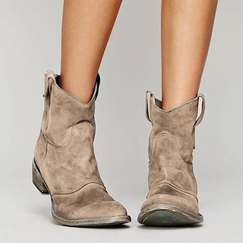Cowboy-Stiefeletten für Damen im Vintage-Stil mit schicken Details - 1 - Jasminaboutique.com
