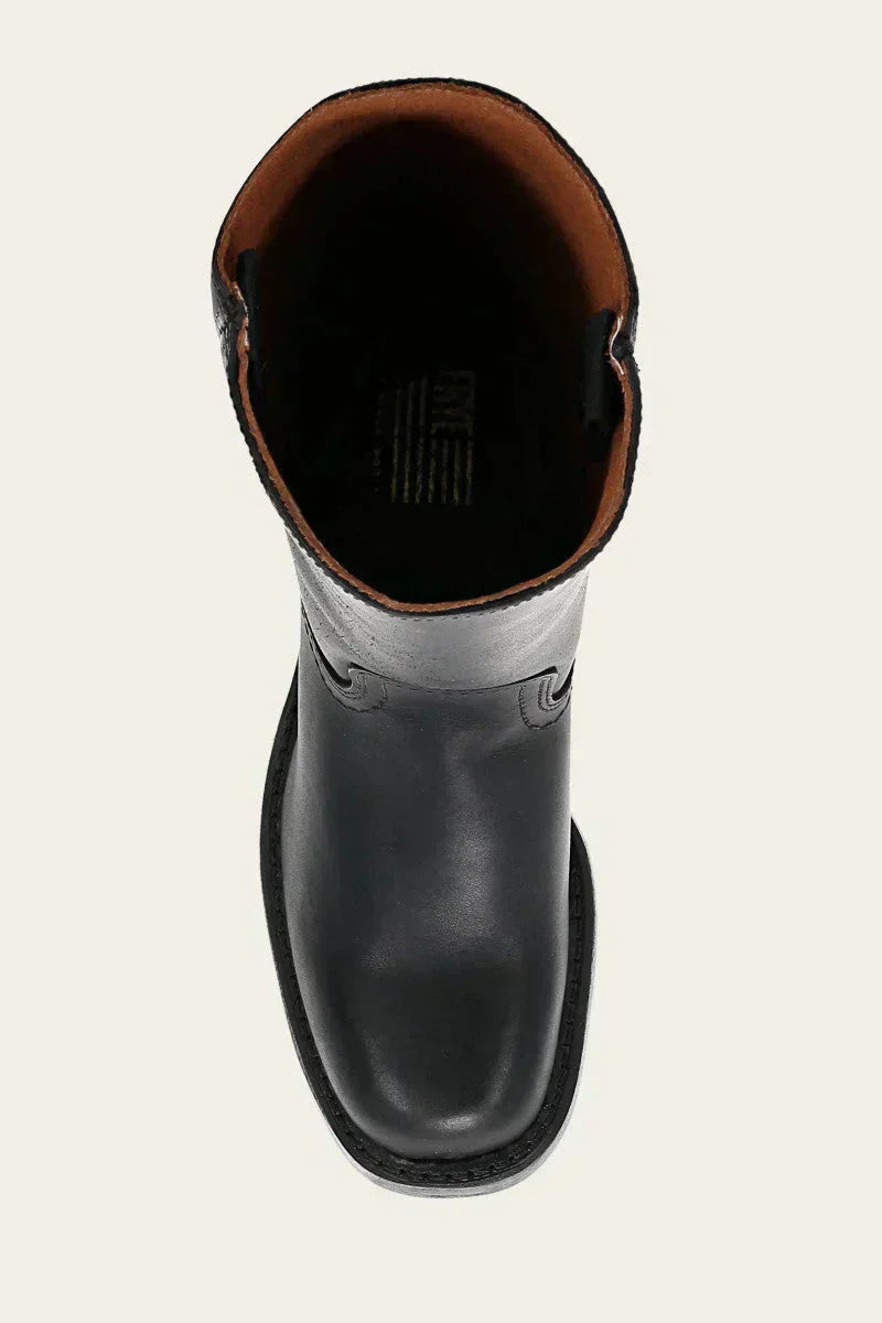 Elegante Damenstiefel in Wadenhöhe – Stilvolles Design mit geschlossener Spitze und komfortablem Blockabsatz - J&B - 11 - Atelier-Zofia