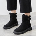 Modische Damen-Stiefeletten mit quadratischem Absatz und warmem Innenfutter - J&B - 1 - Atelier-Zofia