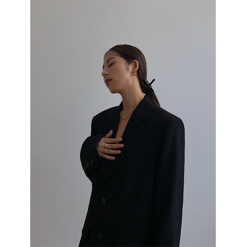 Eleganter Damenblazer mit lässiger Passform und klassischem Kragen - J&B - 2 - Atelier-Zofia