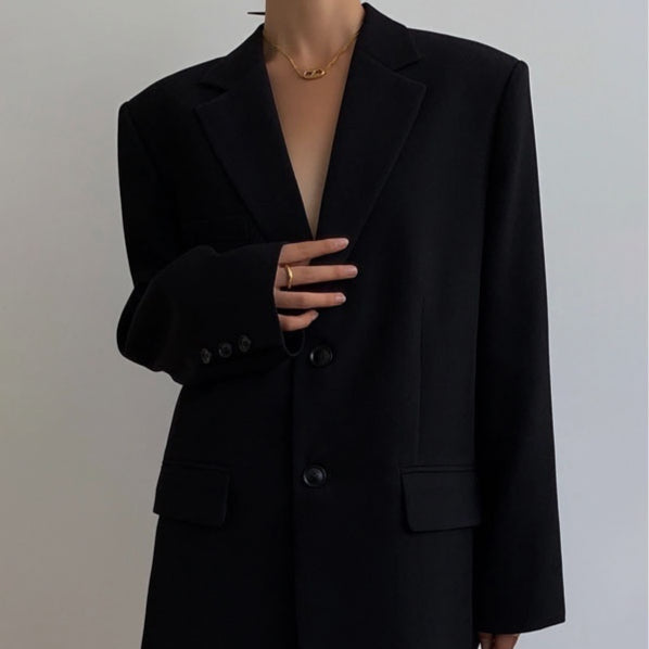 Eleganter Damenblazer mit lässiger Passform und klassischem Kragen - J&B - 4 - Atelier-Zofia