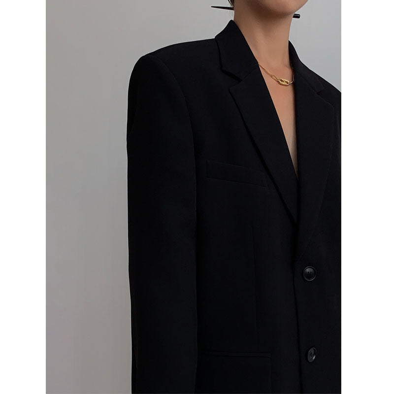 Eleganter Damenblazer mit lässiger Passform und klassischem Kragen - J&B - 5 - Atelier-Zofia