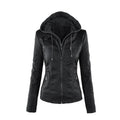 Modische Kapuzenjacke für Damen mit Reißverschluss - J&B - 2 - Atelier-Zofia