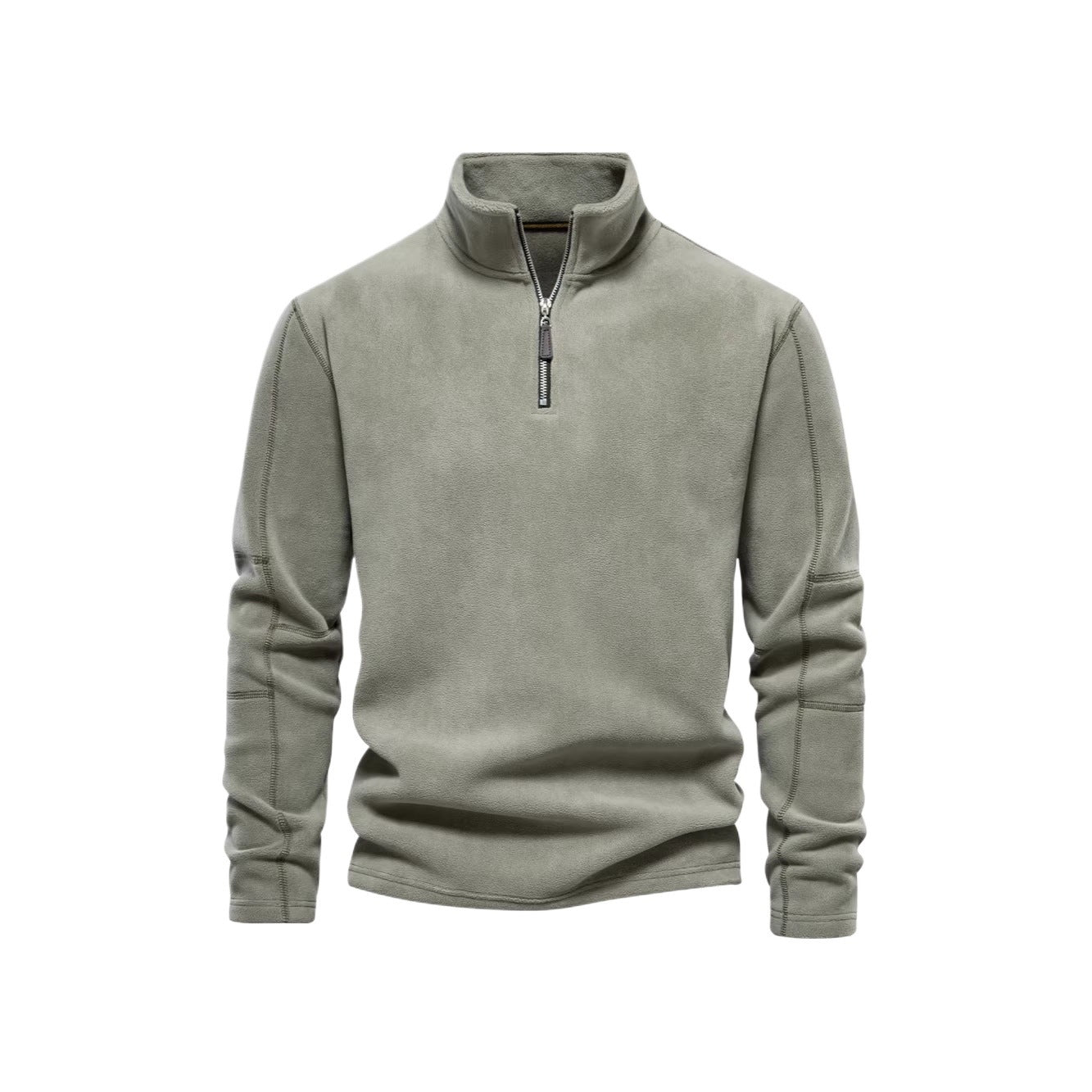 Moderne Herrenjacke mit Teilreißverschluss und kuscheligem Fleece - J&B - 2 - Atelier-Zofia