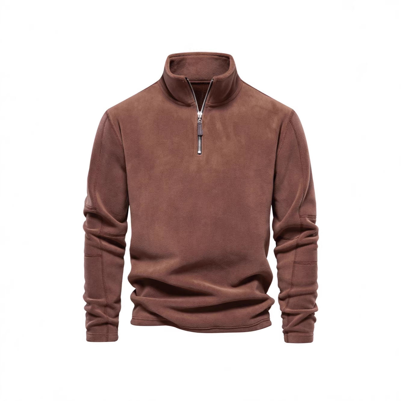 Moderne Herrenjacke mit Teilreißverschluss und kuscheligem Fleece - J&B - 5 - Atelier-Zofia