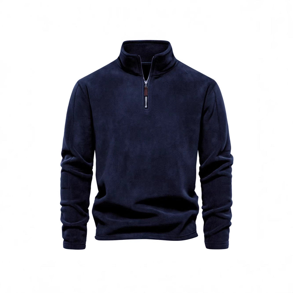 Moderne Herrenjacke mit Teilreißverschluss und kuscheligem Fleece - J&B - 8 - Atelier-Zofia