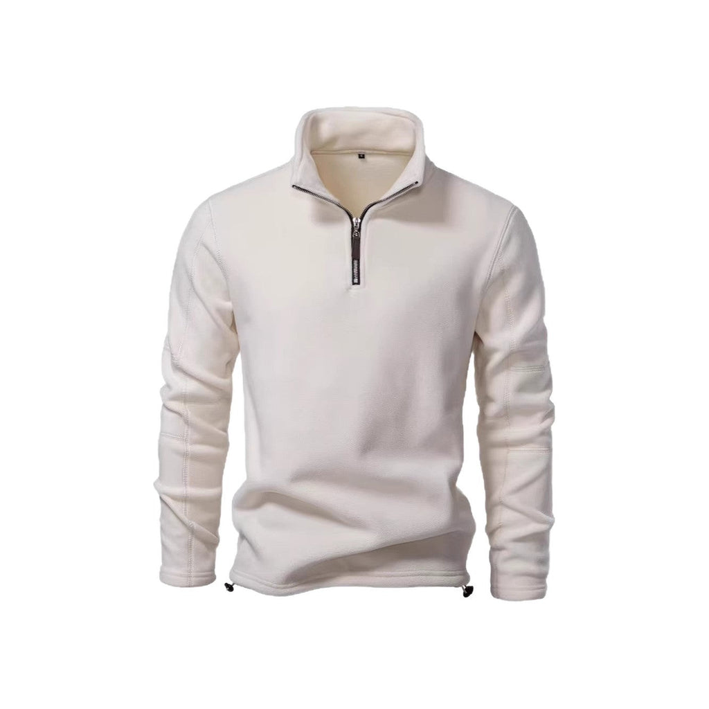 Moderne Herrenjacke mit Teilreißverschluss und kuscheligem Fleece - J&B - 10 - Atelier-Zofia