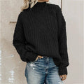 Kuscheliger Damen-Rollkragenpullover mit Zopf-Design - J&B - 6 - Atelier-Zofia