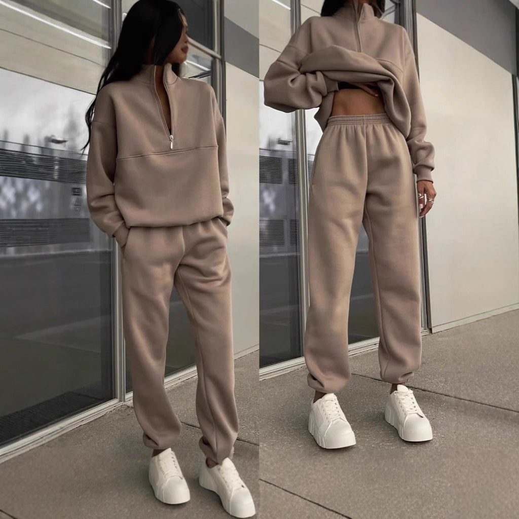 Modisches Oversize-Damen-Set mit Reißverschluss - J&B - 4 - Atelier-Zofia