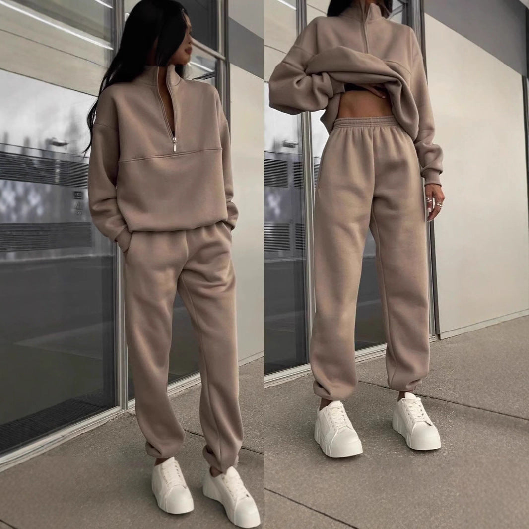 Modisches Oversize-Damen-Set mit Reißverschluss - J&B - 4 - Atelier-Zofia