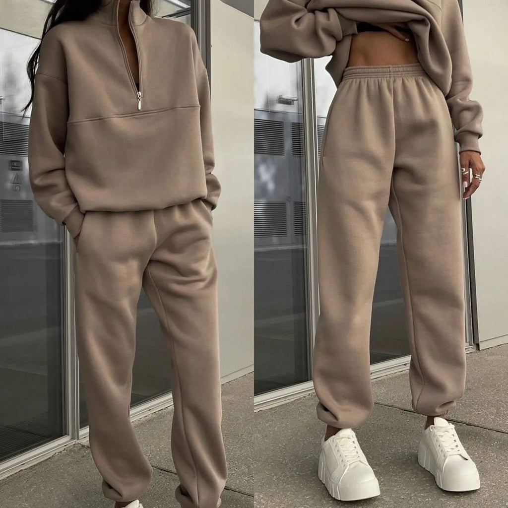 Modisches Oversize-Damen-Set mit Reißverschluss - J&B - 6 - Atelier-Zofia