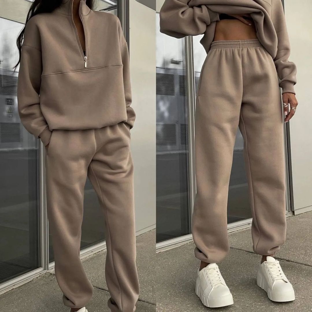Modisches Oversize-Damen-Set mit Reißverschluss - J&B - 6 - Atelier-Zofia
