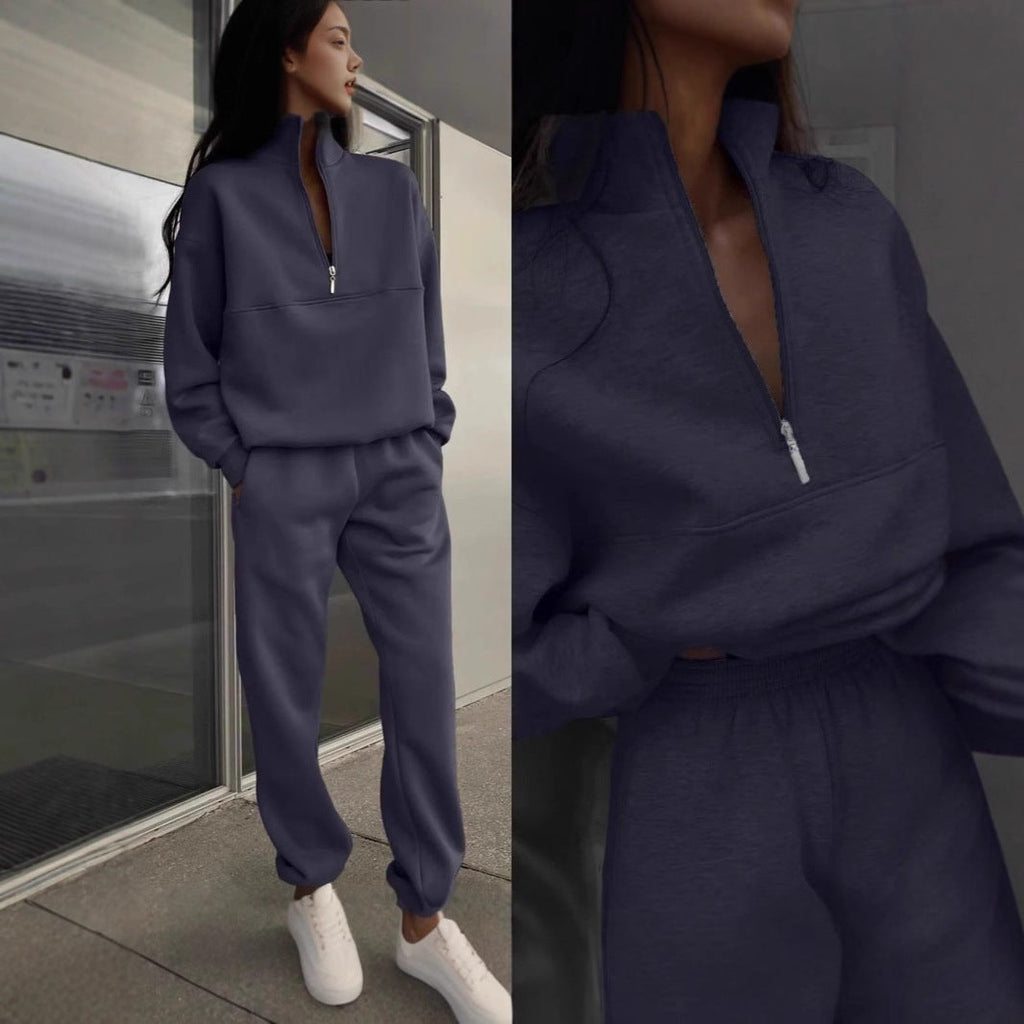 Modisches Oversize-Damen-Set mit Reißverschluss - J&B - 10 - Atelier-Zofia