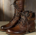 Damen Schnürstiefel mit Fleece-Bund in Wadenhöhe - J&B - 3 - Atelier-Zofia