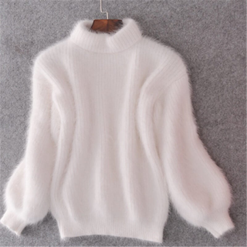 Damen Oversize-Pullover mit hochgeschlossenem Kragen – J&B - 2 - Atelier-Zofia