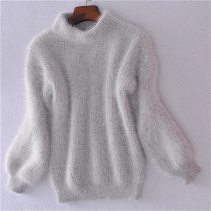 Damen Oversize-Pullover mit hochgeschlossenem Kragen – J&B - 4 - Atelier-Zofia