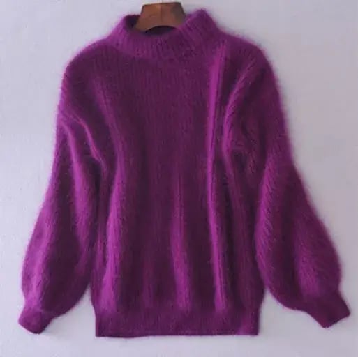 Damen Oversize-Pullover mit hochgeschlossenem Kragen – J&B - 5 - Atelier-Zofia