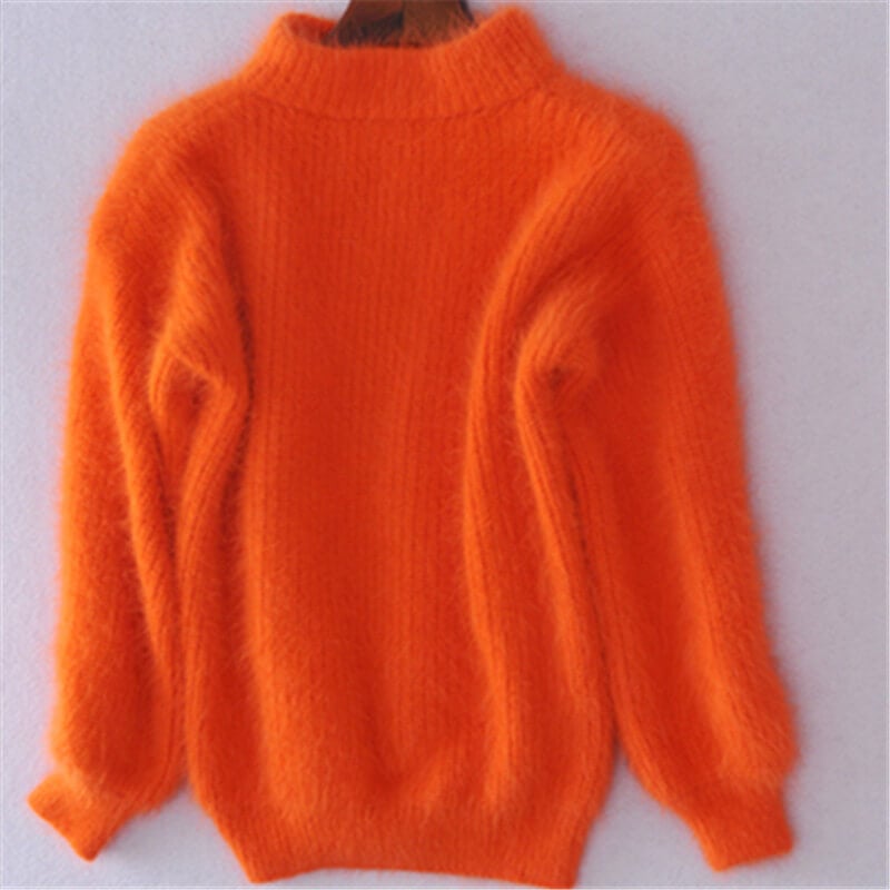 Damen Oversize-Pullover mit hochgeschlossenem Kragen – J&B - 6 - Atelier-Zofia