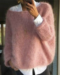 Damen Oversized Strickpullover von J&B - Bequemer und modischer Pullover mit lässiger Passform - 1 - Atelier-Zofia