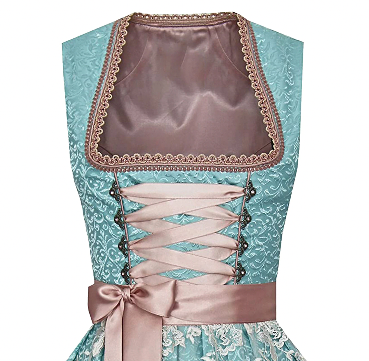 Feminines Dirndl mit zarten Spitzen und raffinierter Schleife - J&B - 2 - Atelier-Zofia