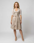 Traumhaftes Dirndl für Damen mit Spitzenärmeln und floraler Verzierung - J&B - 1 - Atelier-Zofia