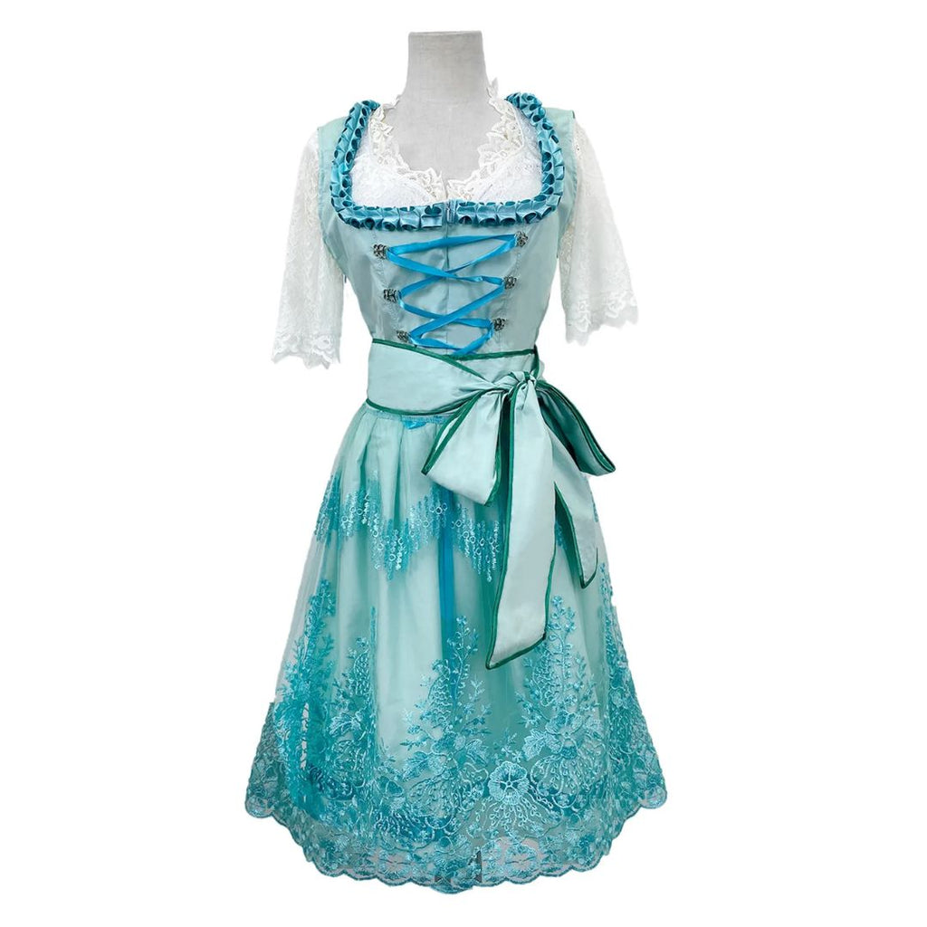 Women’s dirndls with lace sleeves and a floral design - J&B; - 4 - London-stylehouse.com