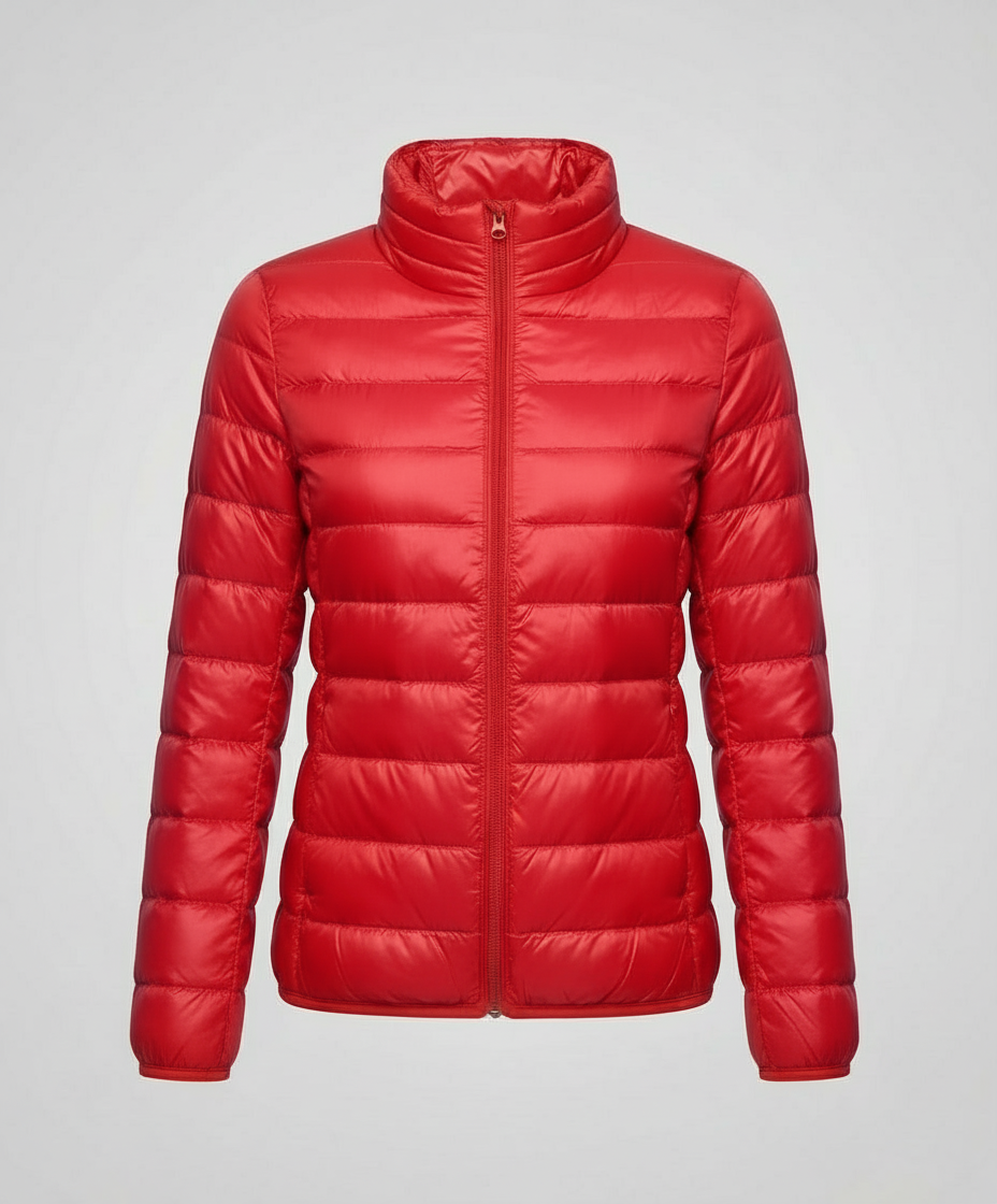 Damen Daunenjacke in taillierter Form mit stilvollem Steppmuster - J&B - 1 - Atelier-Zofia