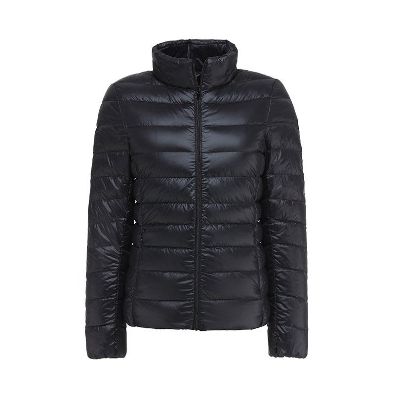 Damen Daunenjacke in taillierter Form mit stilvollem Steppmuster - J&B - 5 - Atelier-Zofia