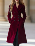 Klassischer Damen-Wintermantel mit elegantem Zweireiher-Design - J&B - 1 - Atelier-Zofia