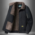 Herren Bomberjacke mit warmem Sherpa-Futter und praktischem Reißverschluss - J&B - 1 - Atelier-Zofia