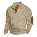 Eleganter Herrenpullover mit Jacquard-Muster und Knopfverschluss - J&B - 1 - Atelier-Zofia