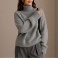 Damen Oversize Strickpullover mit Rollkragen - J&B - 1 - Atelier-Zofia