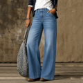 Damenjeans mit weitem Bein – Hoch taillierte Modelle von J&B für einen modischen Look - 1 - Atelier-Zofia