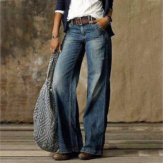Damenjeans mit weitem Bein – Hoch taillierte Modelle von J&B für einen modischen Look - 2 - Atelier-Zofia