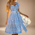 Stilvolles Dirndl für Damen mit Schnürdetails und elegantem Rock - J&B - 4 - Atelier-Zofia