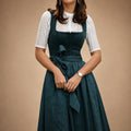 Stilvolles Midi-Kleid für Damen – Elegante Silhouette mit charmanten Details - J&B - 4 - Atelier-Zofia