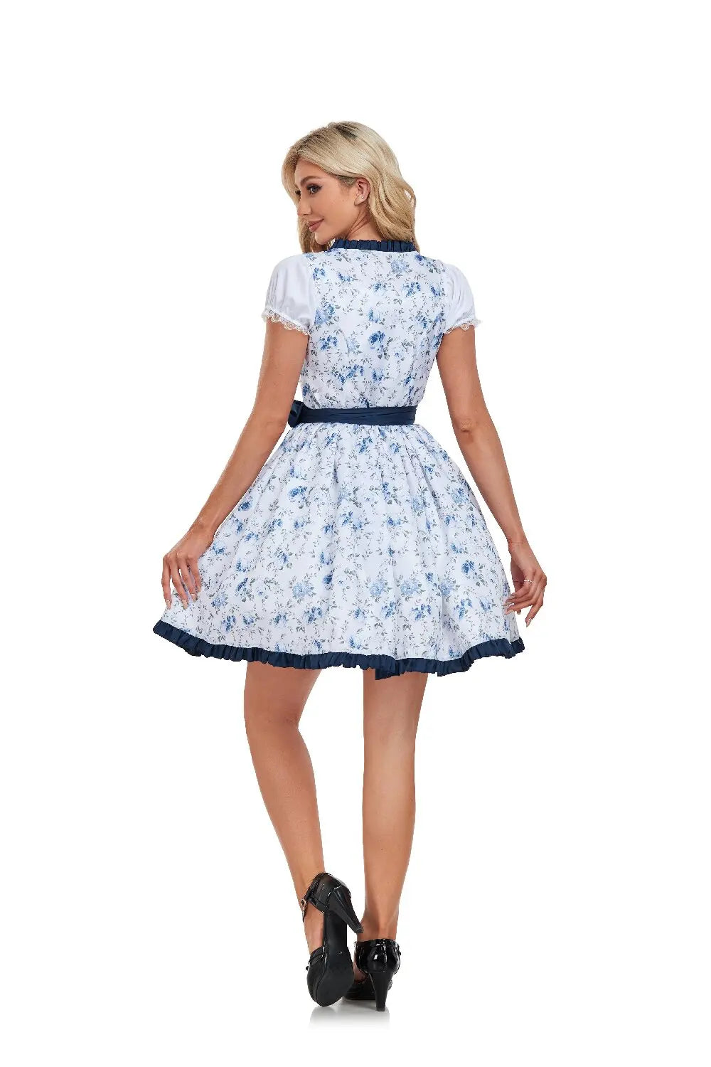 Traditionelles Dirndl für Damen mit floralem Design - J&B - 2 - Atelier-Zofia