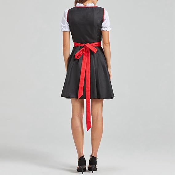 Elegantes Dirndl für Damen im traditionellen Oktoberfest-Design mit passender Schürze - J&B - 2 - Atelier-Zofia