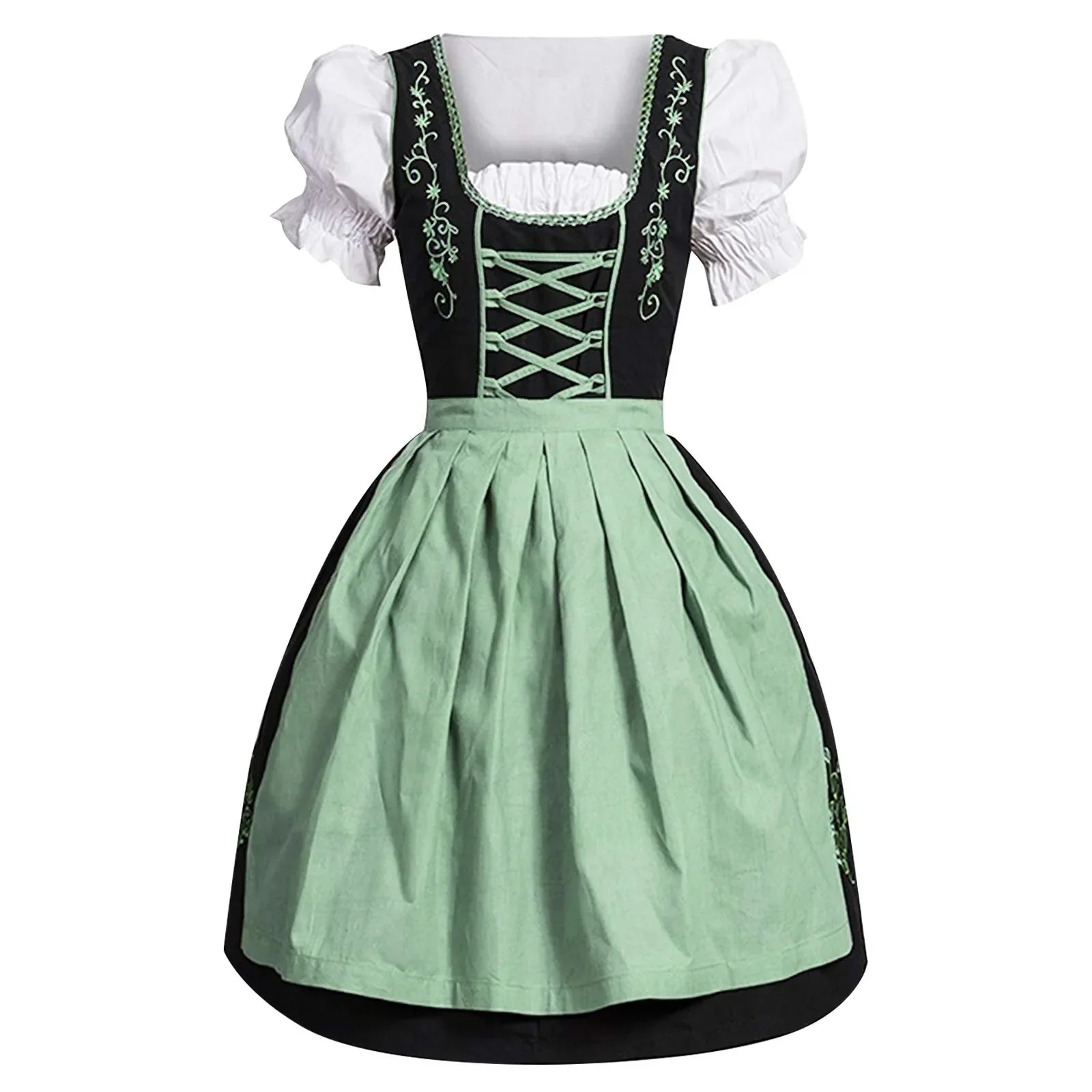 Elegantes Damenkleid im Oktoberfest-Stil mit kunstvoller Stickerei - J&B - 1 - Atelier-Zofia
