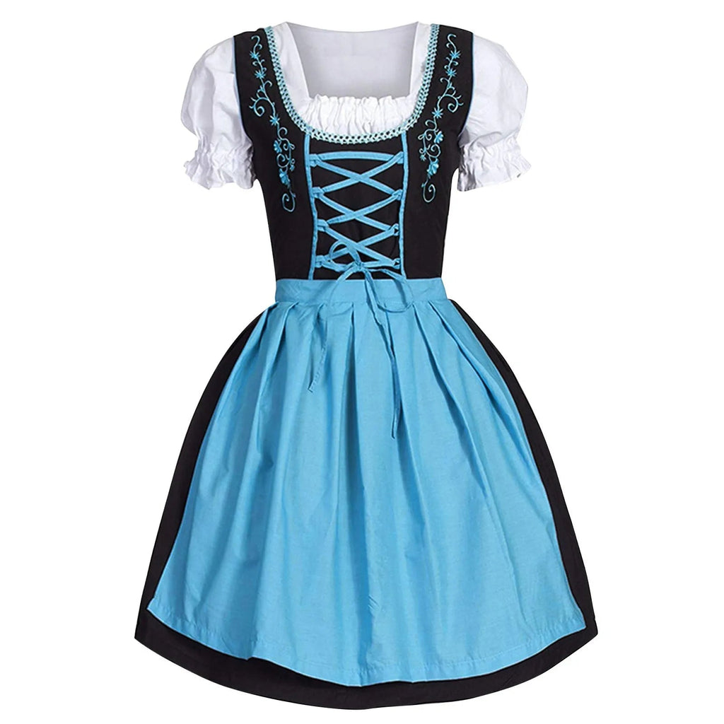 Elegantes Damenkleid im Oktoberfest-Stil mit kunstvoller Stickerei - J&B - 2 - Atelier-Zofia
