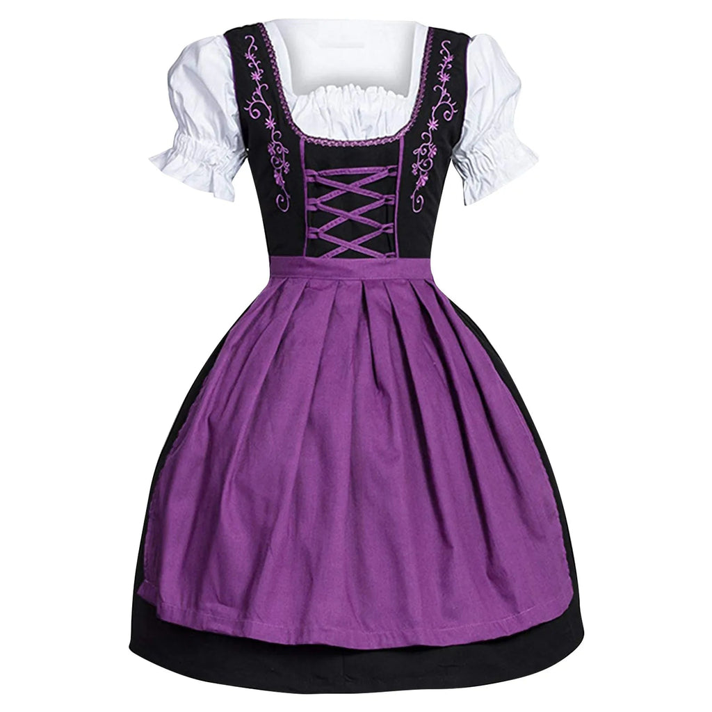 Elegantes Damenkleid im Oktoberfest-Stil mit kunstvoller Stickerei - J&B - 3 - Atelier-Zofia