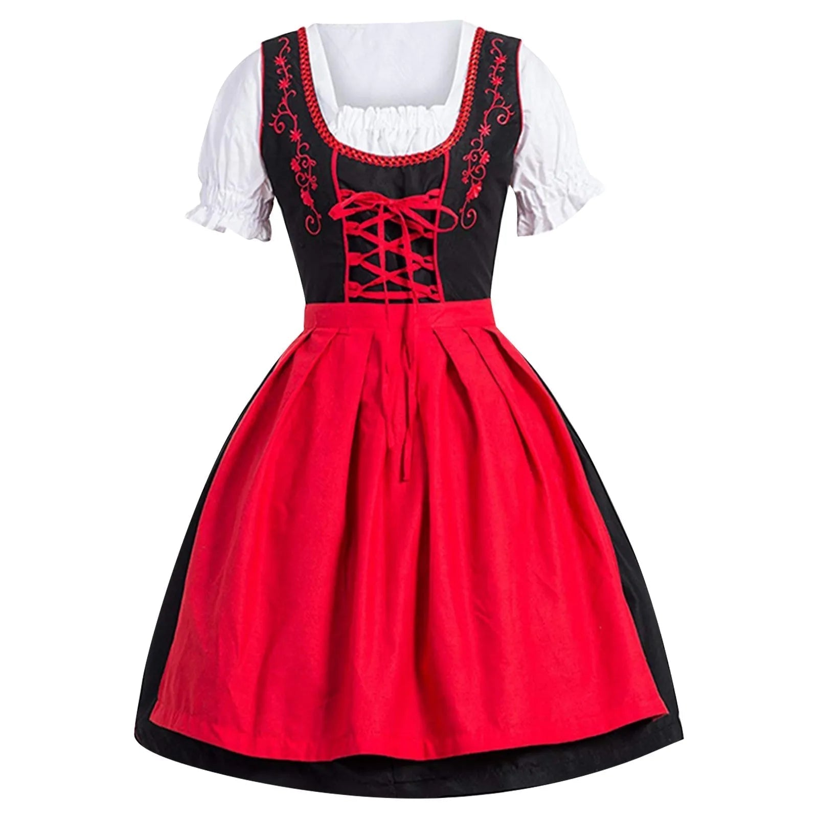 Elegantes Damenkleid im Oktoberfest-Stil mit kunstvoller Stickerei - J&B - 4 - Atelier-Zofia