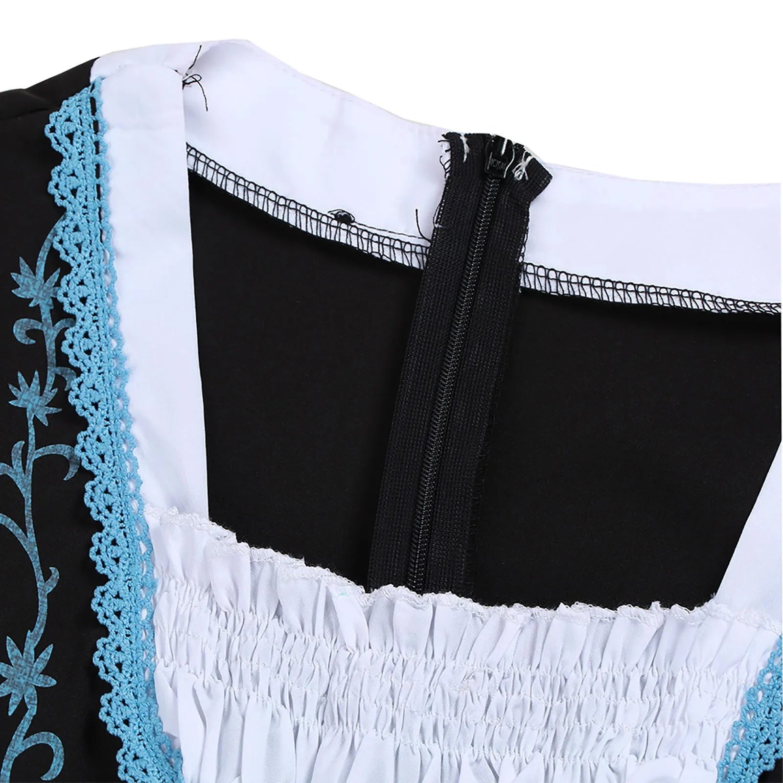 Elegantes Damenkleid im Oktoberfest-Stil mit kunstvoller Stickerei - J&B - 6 - Atelier-Zofia