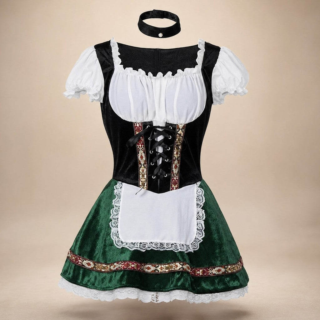 Kobiecy dirndl z bufiaszymi rękawami – styl J&B - 10 - Stylpuls