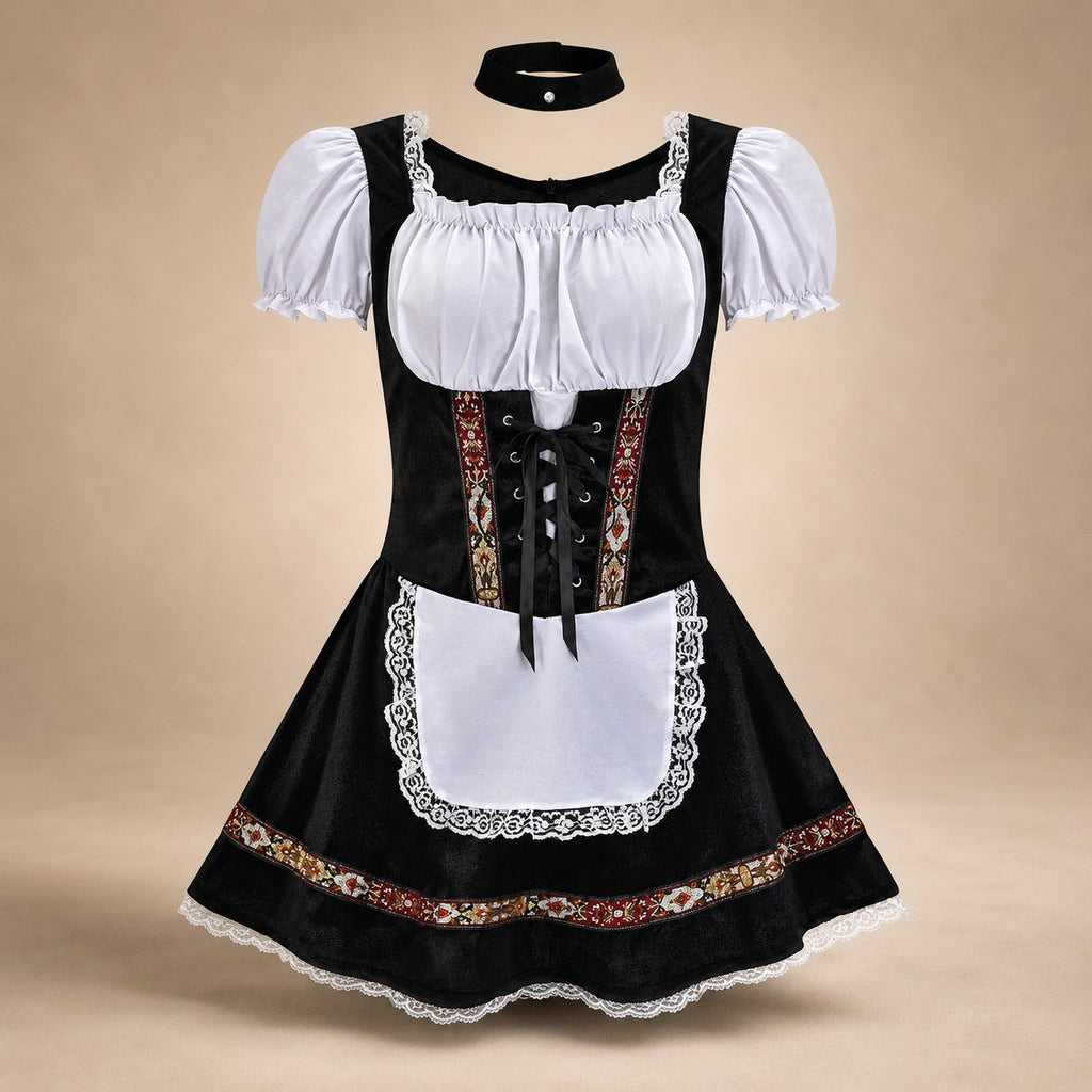 Kobiecy dirndl z bufiaszymi rękawami – styl J&B - 12 - Stylpuls