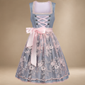 Festliches ärmelloses Dirndl für Damen mit floralen Prints und eleganten Spitzendetails - J&B - 4 - Atelier-Zofia