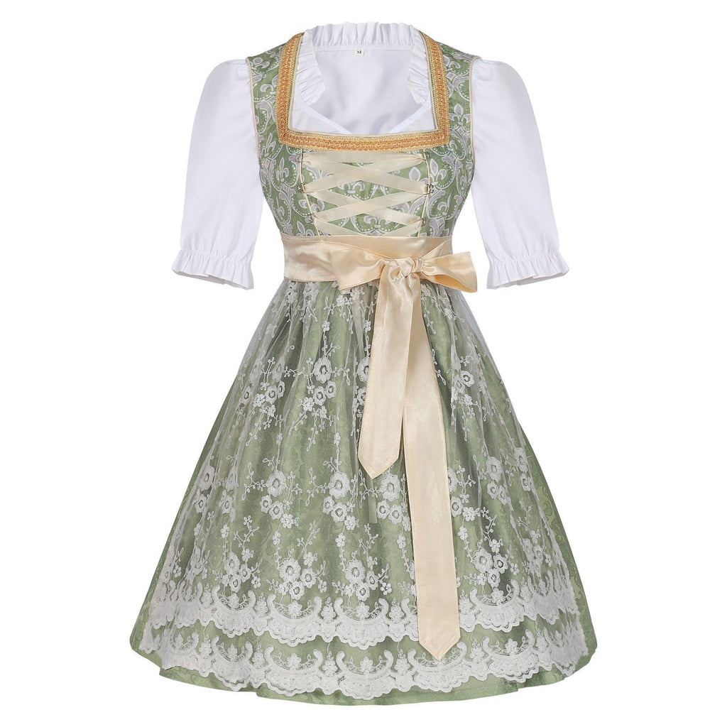 Dirndl Damen mit feiner Stickerei und Taillengürtel | A&Z - 2 - Atelier-Zofia