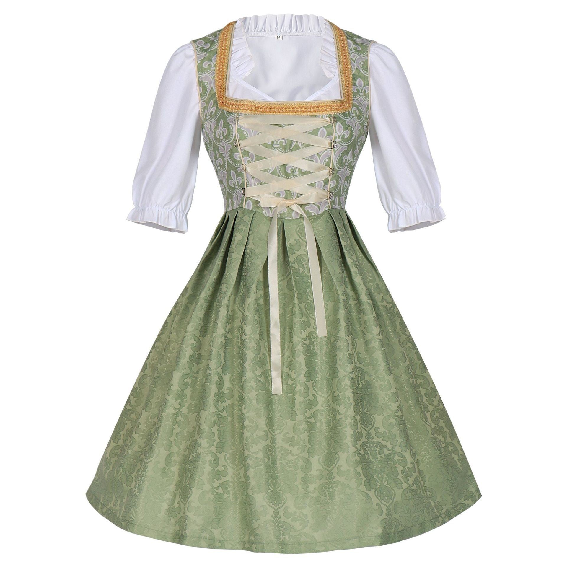 Dirndl Damen mit feiner Stickerei und Taillengürtel | A&Z - 4 - Atelier-Zofia